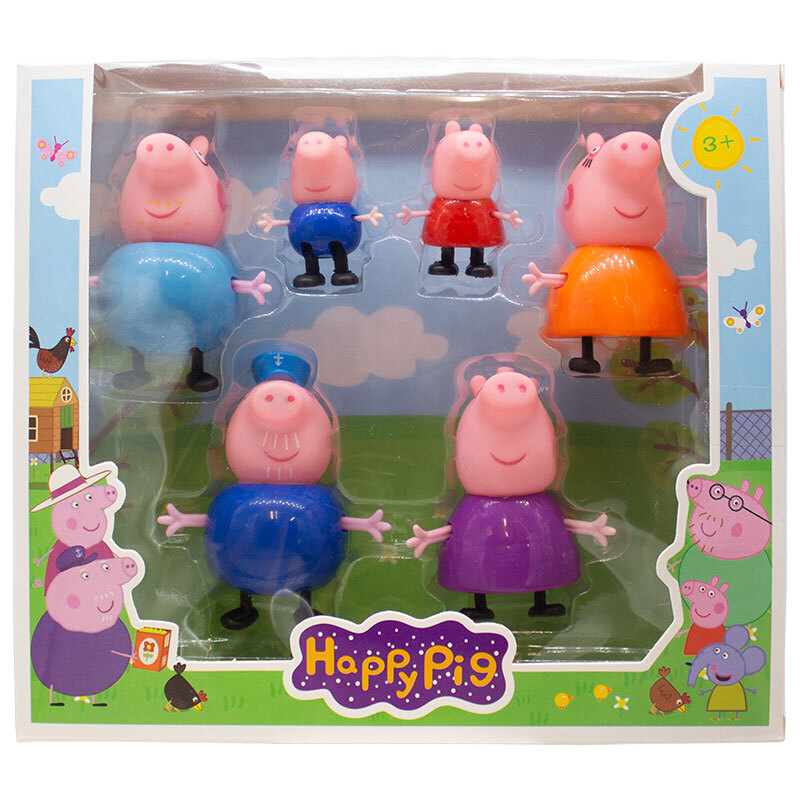 اسباب بازی پپا پیگ کد 6320W بسته 6 عددی
