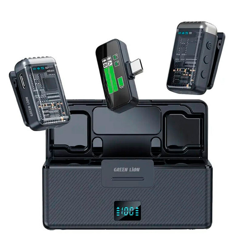 میکروفون یقه ای بی سیم Green Lion GM-90X Type-C