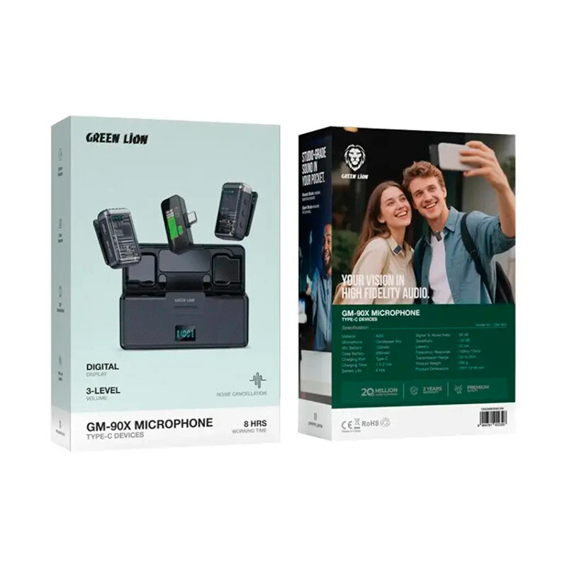 میکروفون یقه ای بی سیم Green Lion GM-90X