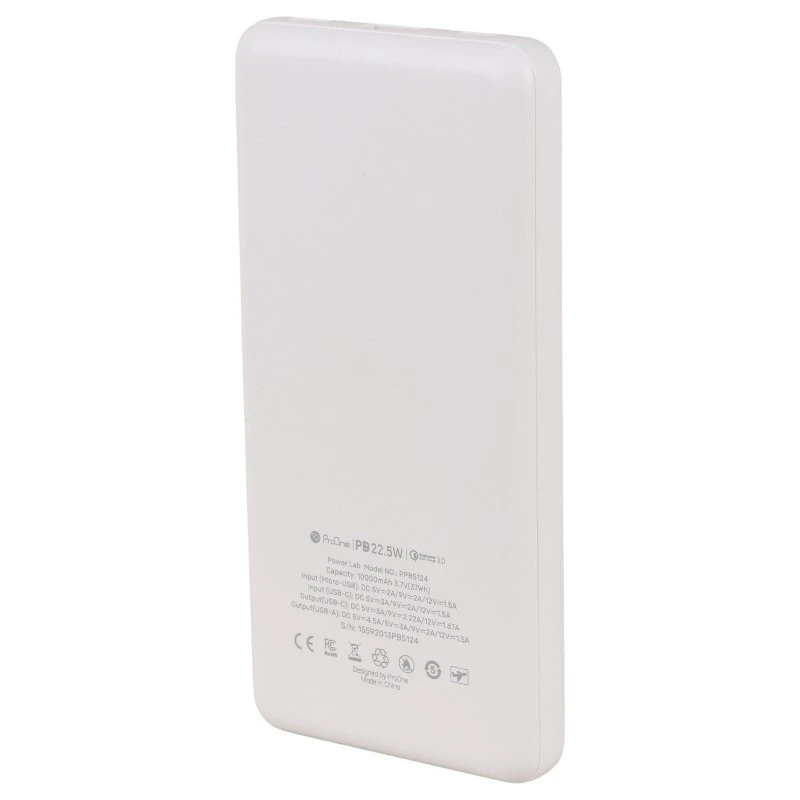 پاور بانک فست شارژ پرووان PPB5124 QC3.0 PD 22.5W ظرفیت 10000 میلی آمپر ساعت