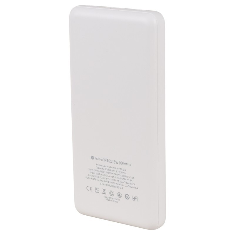 پاور بانک فست شارژ پرووان PPB5124 QC3.0 PD 22.5W ظرفیت 10000 میلی آمپر ساعت