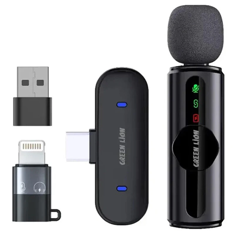 میکروفون یقه ای بی سیم Green Lion GM-75X