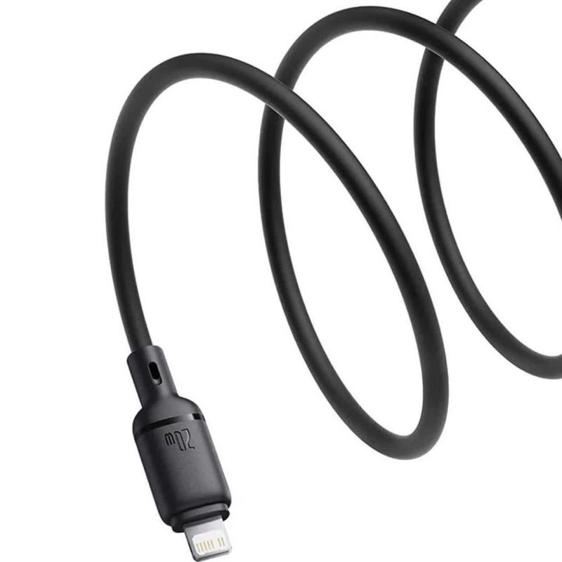 کابل تایپ سی به لایتنینگ فست شارژ 20 وات باسئوس Silky P10377700 طول 2 متر