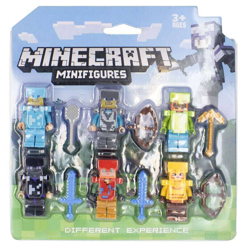 مینی فیگور طرح ماینکرفت بسته 6 عددی کد 2