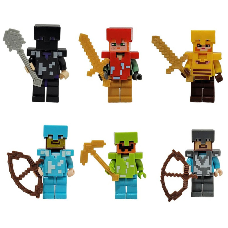 مینی فیگور طرح ماینکرفت بسته 6 عددی کد 2