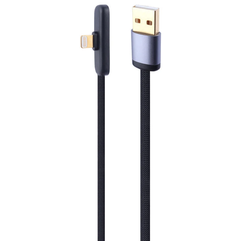 کابل لایتنینگ فست شارژ 3 آمپر اکسیژن LX-16 یکسر L طول 1.2 متر