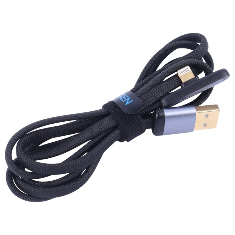کابل لایتنینگ فست شارژ 3 آمپر اکسیژن LX-16 یکسر L طول 1.2 متر