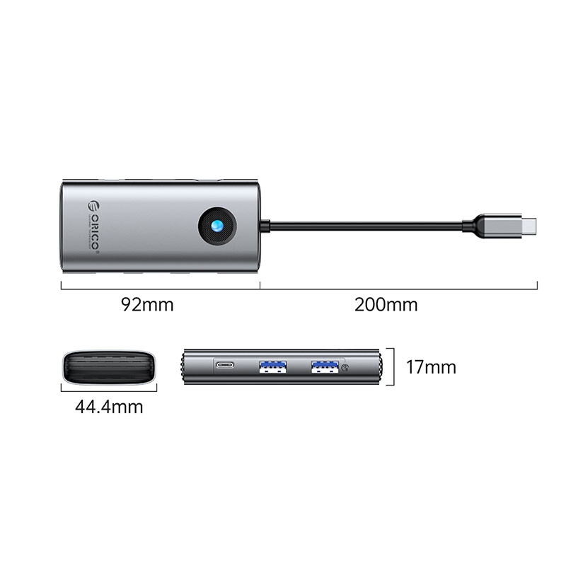 هاب 6 پورت Type-C اوریکو PW11-6PCR
