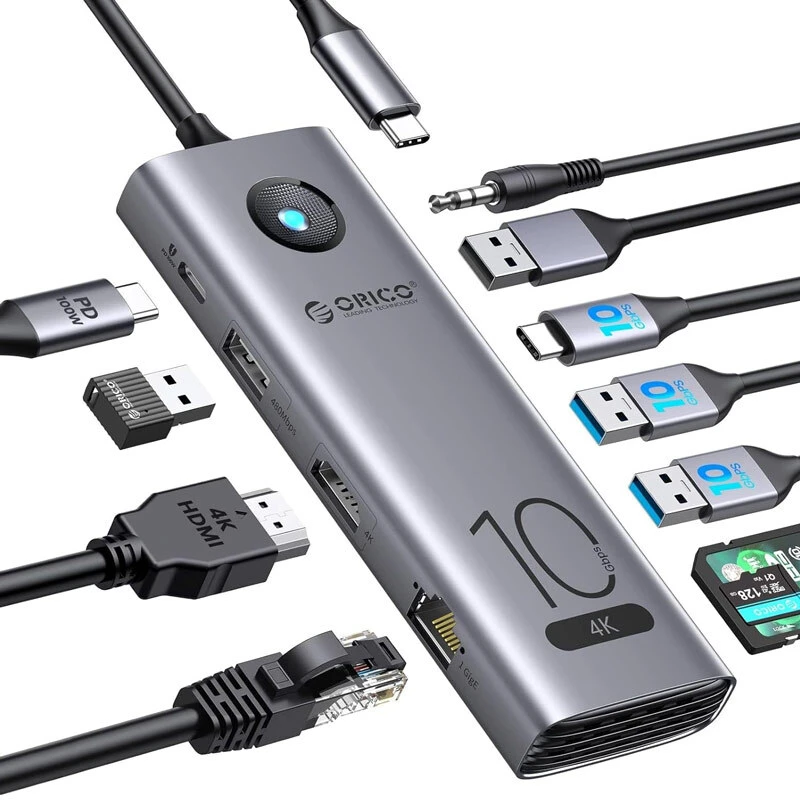هاب 11 پورت Type-C اوریکو CX10-11P