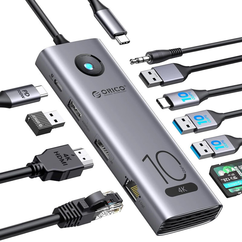هاب 11 پورت Type-C اوریکو CX10-11P