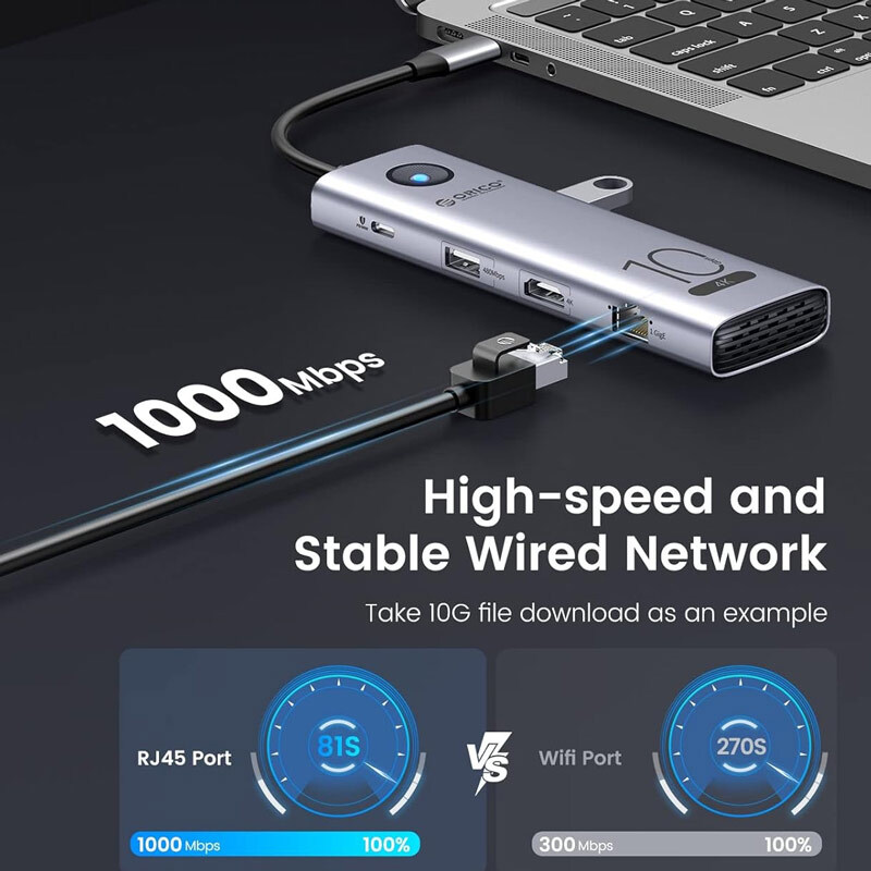 هاب 11 پورت Type-C اوریکو CX10-11P