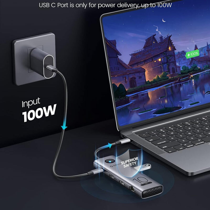 هاب 11 پورت Type-C اوریکو CX10-11P