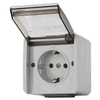 پریز روکار بارانی ارت دار پارت الکتریک PE2199