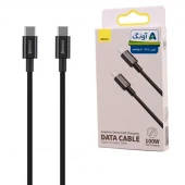 کابل دو سر تایپ سی فست شارژ 100 وات باسئوس CATYS-B01 طول 1 متر