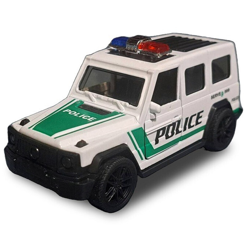 ماشین اسباب بازی فلزی پلیس و آمبولانس فری فریکشن کد 4332C بسته 12 عددی