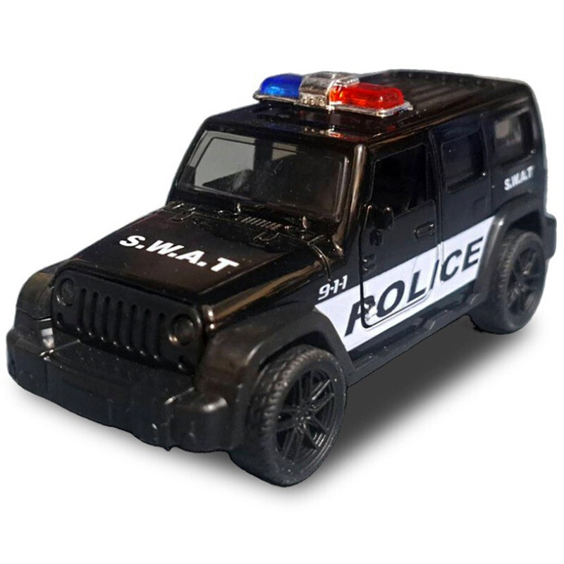 ماشین اسباب بازی فلزی پلیس و آمبولانس فری فریکشن کد 4332C بسته 12 عددی