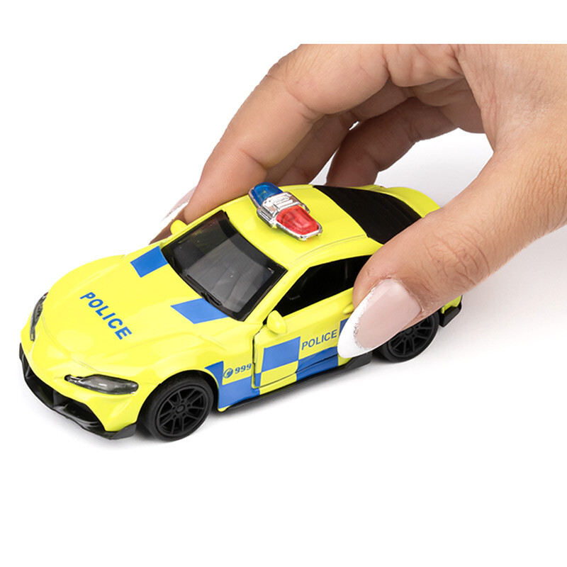 ماشین اسباب بازی فلزی پلیس اسپرت فری فریکشن کد 4313C بسته 12 عددی