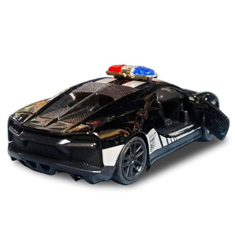 ماشین اسباب بازی فلزی پلیس اسپرت فری فریکشن کد 4313C بسته 12 عددی