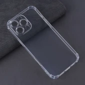 قاب ژله ای ضربه گیر بی رنگ آیفون iPhone 16 Pro Max محافظ لنزدار