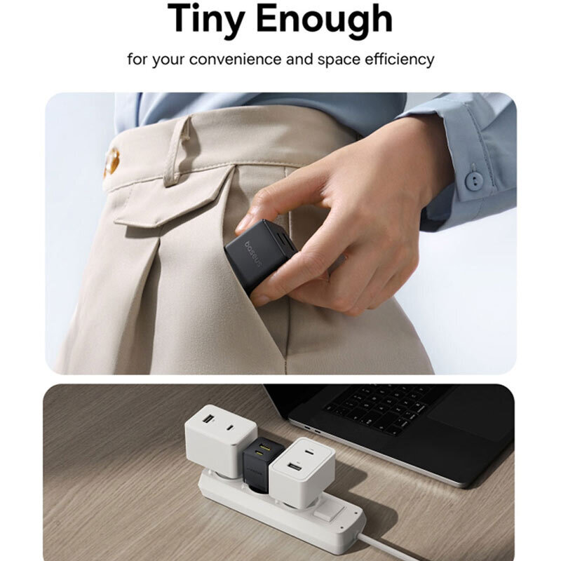 شارژر دیواری 20 وات باسئوس Palm P10111608 QC3.0 PD 3A