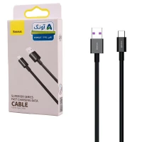 کابل تایپ سی فست شارژ 66 وات باسئوس Superior Series CATYS-01 طول 1 متر