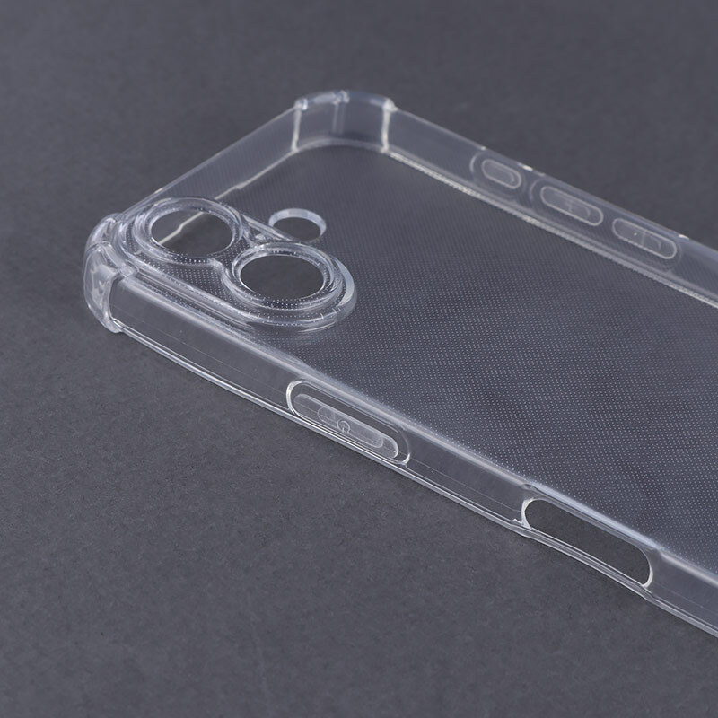 قاب ژله ای ضربه گیر بی رنگ آیفون iPhone 16 محافظ لنزدار