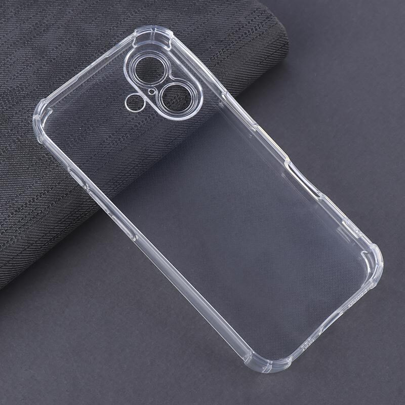قاب ژله ای ضربه گیر بی رنگ آیفون iPhone 16 محافظ لنزدار
