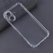 قاب ژله ای ضربه گیر بی رنگ آیفون iPhone 16 محافظ لنزدار
