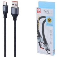 کابل تایپ سی فست شارژ 6 آمپر You Shenq Ku K-83 طول 1 متر