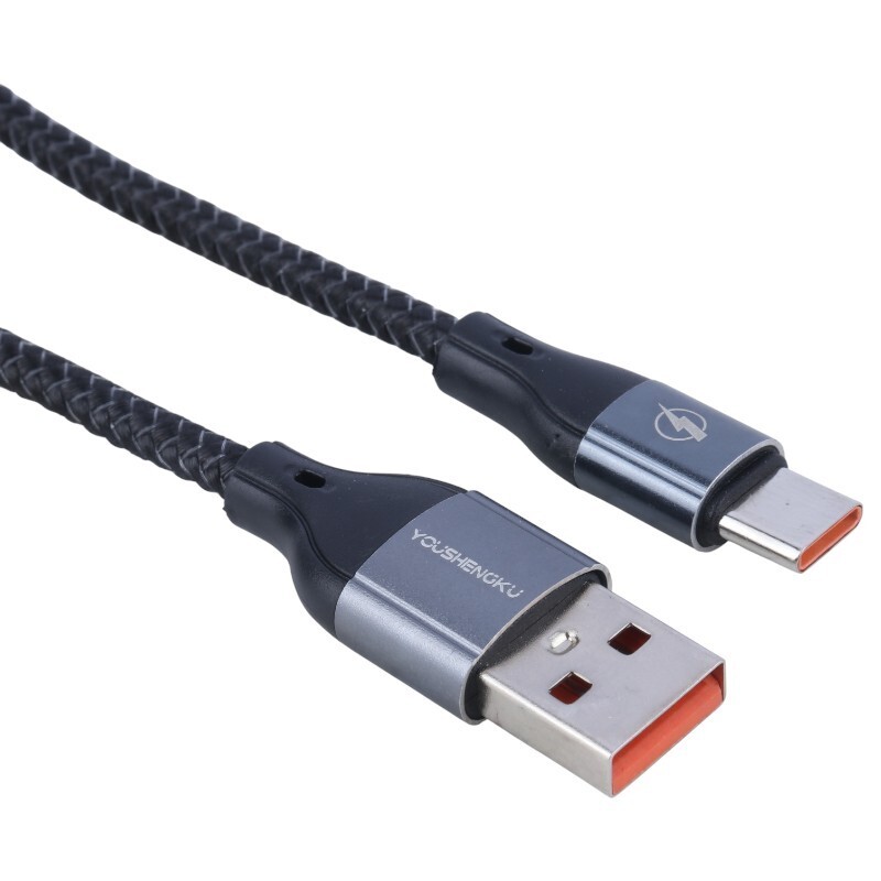 کابل تایپ سی فست شارژ 6 آمپر You Shenq Ku K-83 طول 1 متر