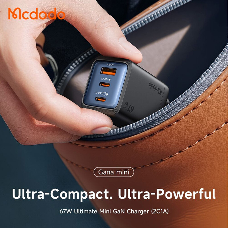 شارژر دیواری 67 وات مک دودو CH-097 GaN PD 3.35A