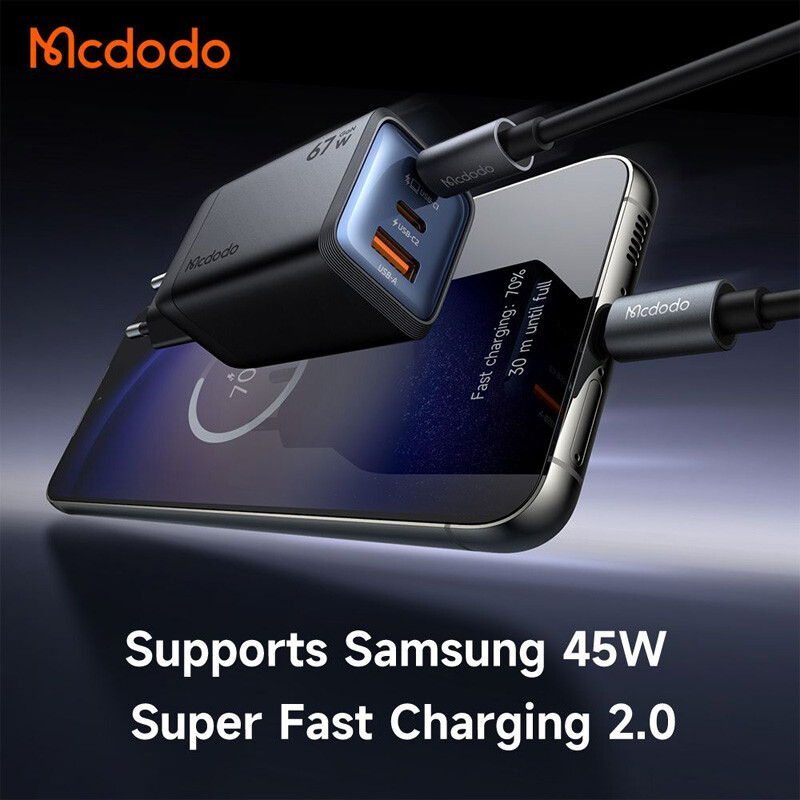 شارژر دیواری 67 وات مک دودو CH-097 GaN PD 3.35A