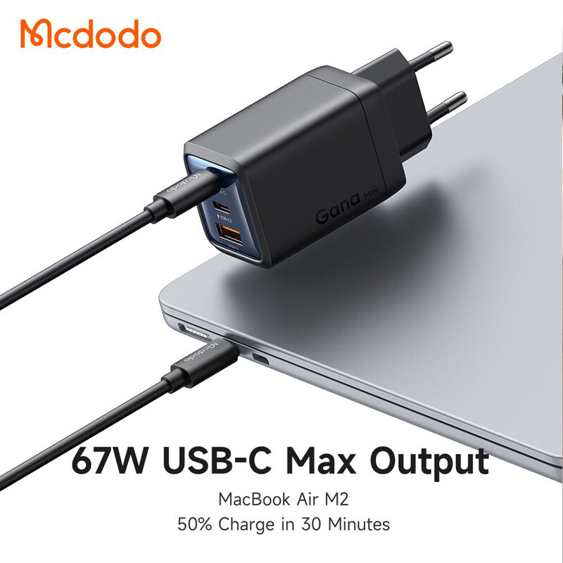 شارژر دیواری 67 وات مک دودو CH-097 GaN PD 3.35A