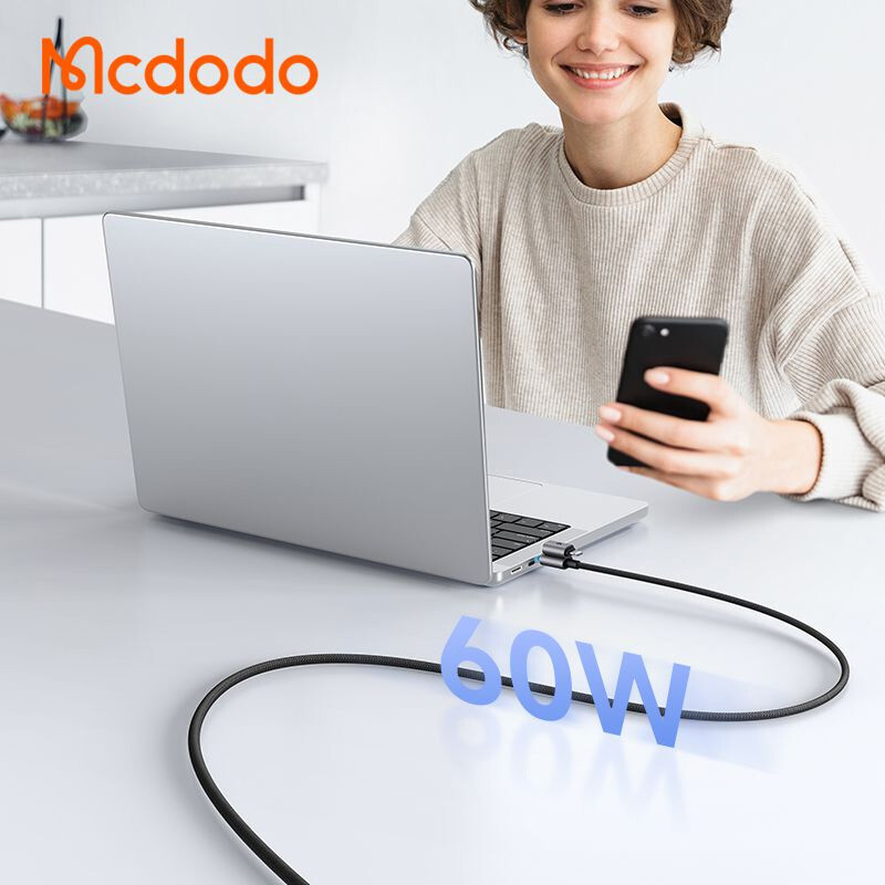 کابل شارژ چندکاره فست شارژ 60 وات مک دودو CA-656 طول 1.2 متر