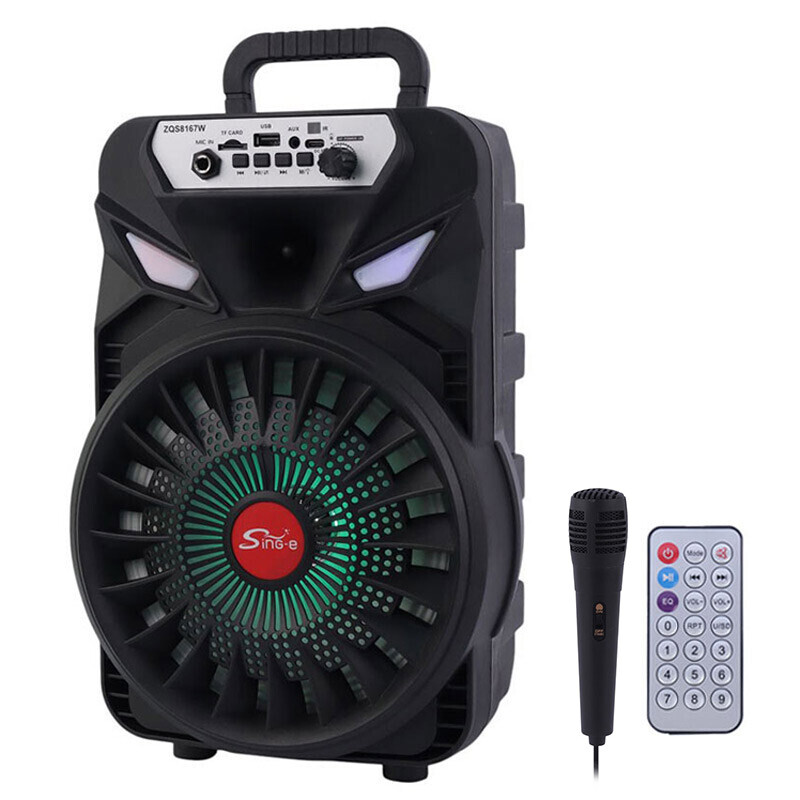 اسپیکر بلوتوثی سینگ ای ZQS8167W + میکروفون و ریموت کنترل