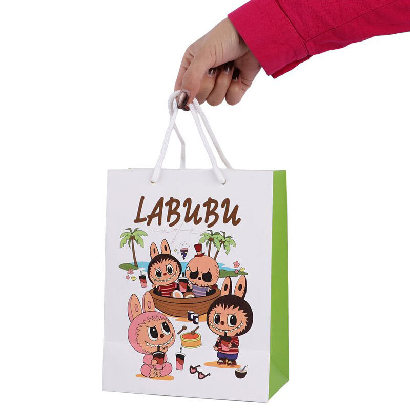 ساک دستی مقوایی طرح لبوبو کد 2