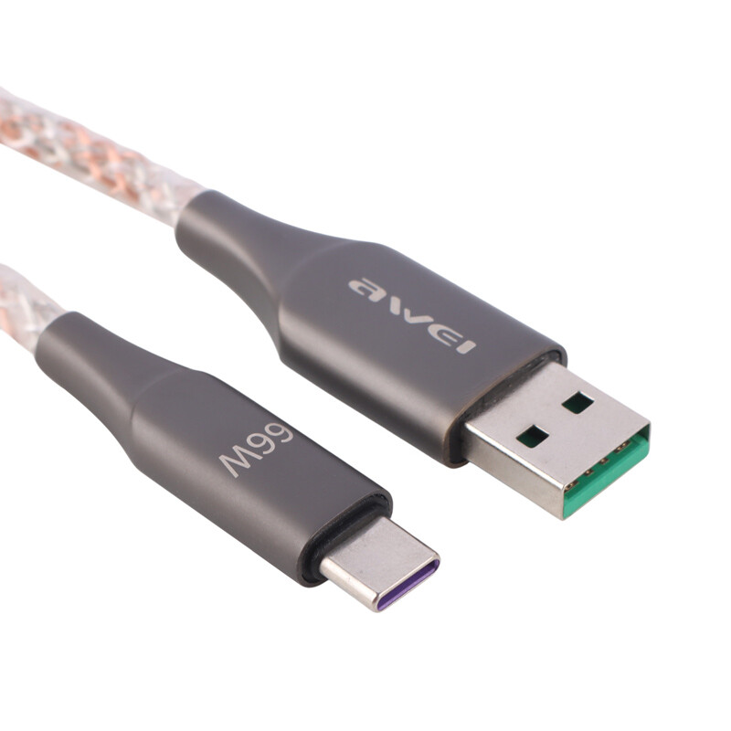 کابل تایپ سی فست شارژ 66 وات اوی CL-127T طول 1 متر