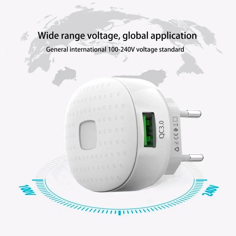 شارژر دیواری 18 وات ارلدام ES-EU12 QC3.0 PD 3A