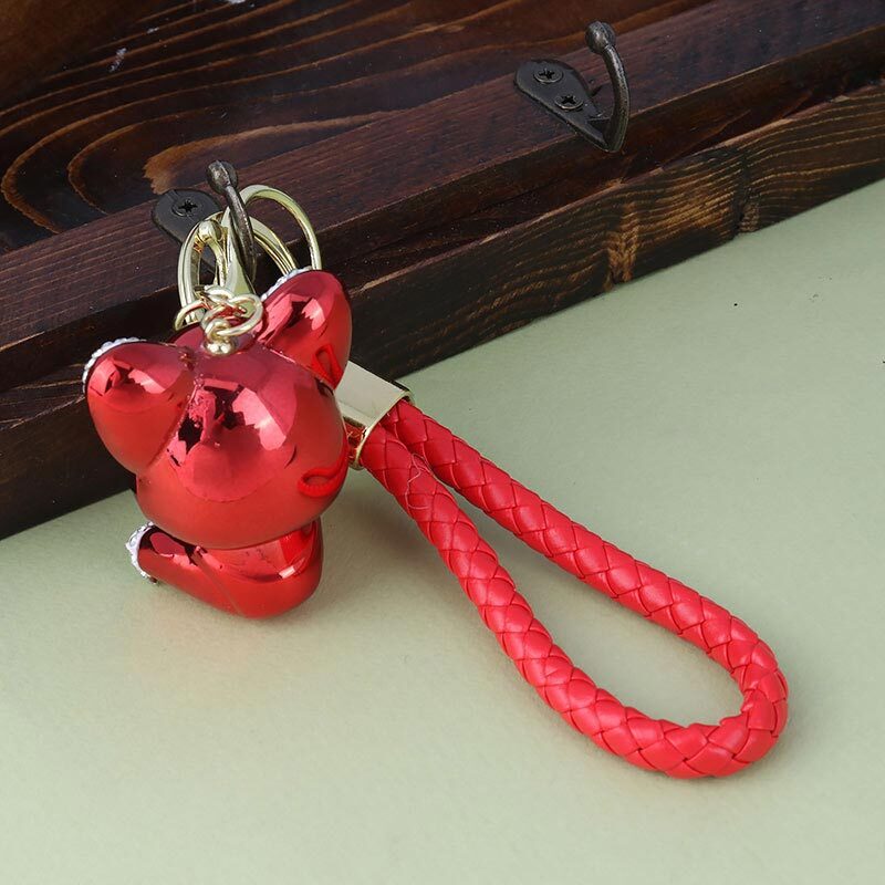 جاکلیدی هولوگرامی نگین دار میمون + بند آویز