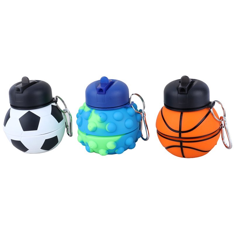 قمقمه 350 سی سی سیلیکونی طرح فوتبالی KU01