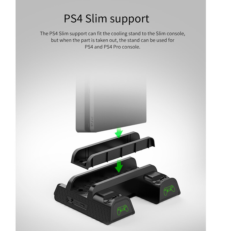 پایه نگهدارنده و شارژر دسته بازی PS4 Slim / Pro دابی TP4-882C