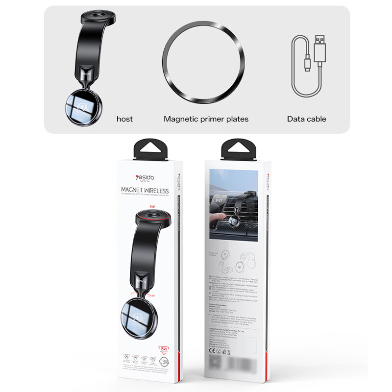 هولدر و شارژر وایرلس 15 وات یسیدو C316