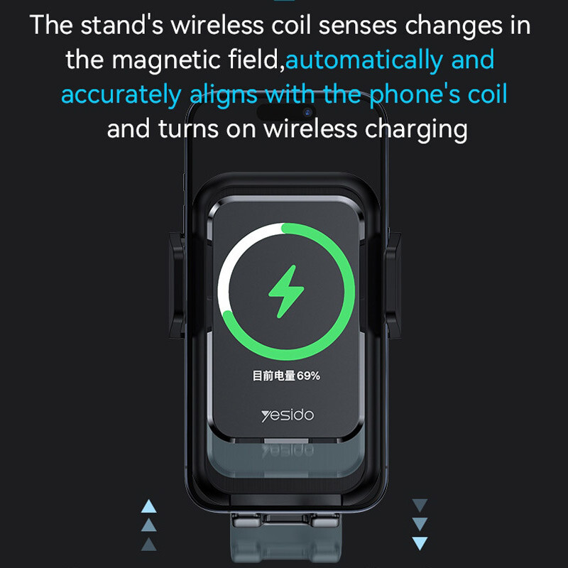 هولدر و شارژر وایرلس 15 وات یسیدو C312