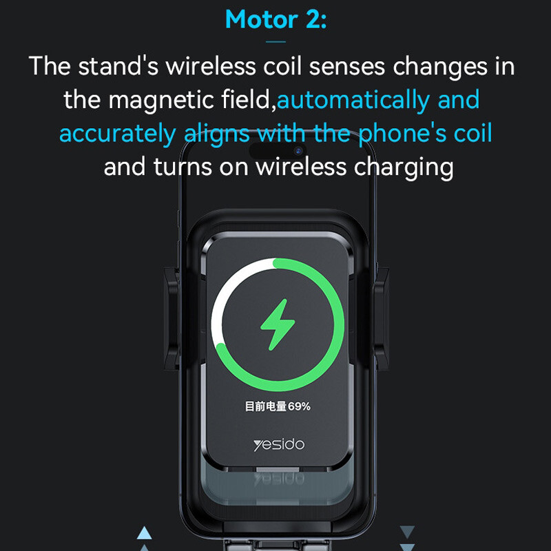 هولدر و شارژر وایرلس 15 وات یسیدو C312