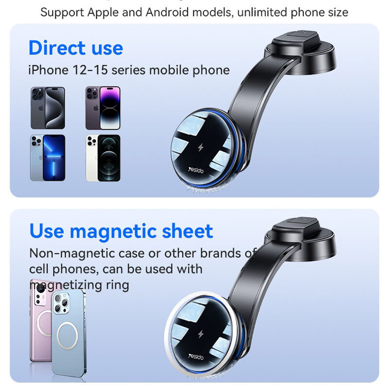 هولدر و شارژر وایرلس 15 وات یسیدو C311