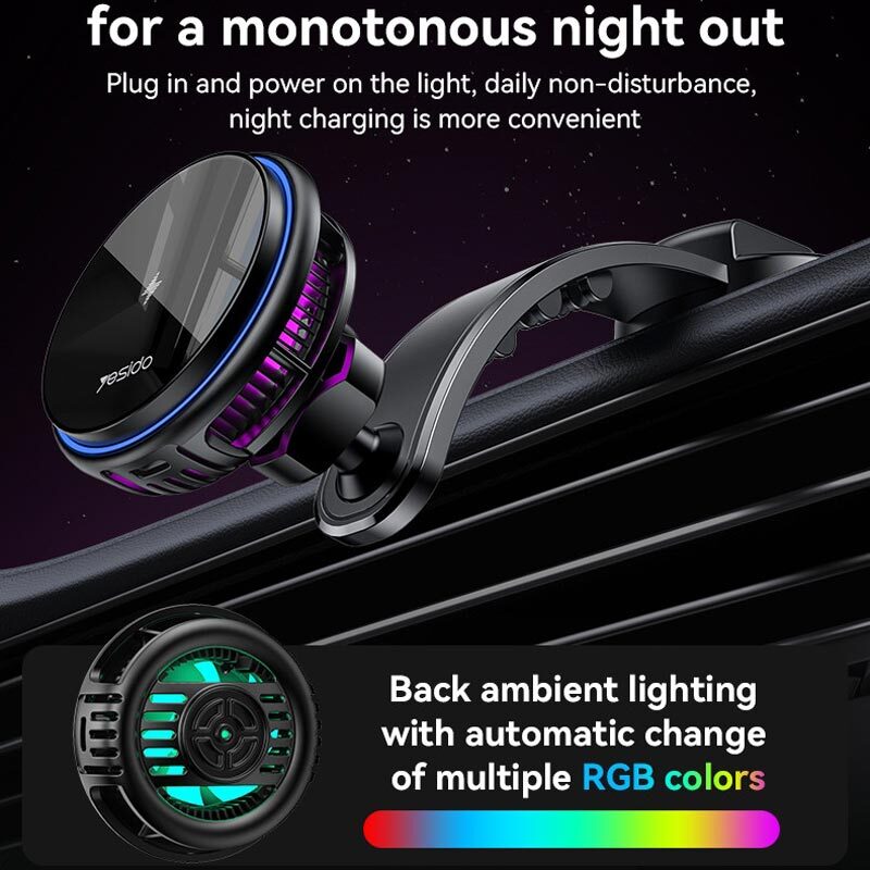 هولدر و شارژر وایرلس 15 وات یسیدو C311