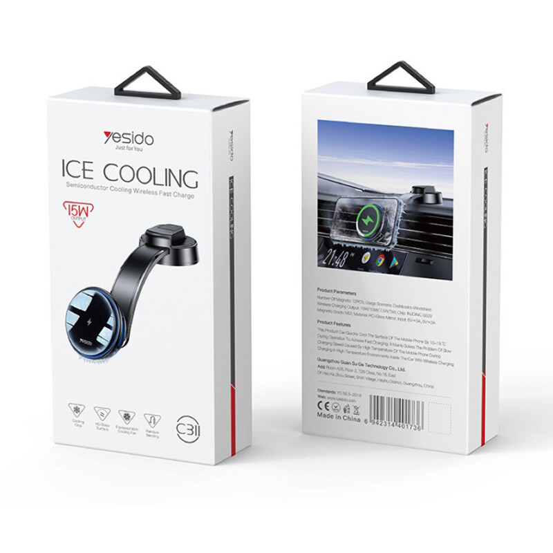 هولدر و شارژر وایرلس 15 وات یسیدو C311