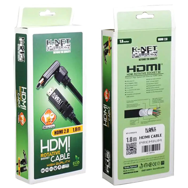 کابل HDMI 4K کی نت پلاس KP-A112 طول 1.8 متر
