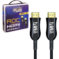 کابل HDMI 4K فیبر نوری کی نت پلاس KP-A144 طول 25 متر