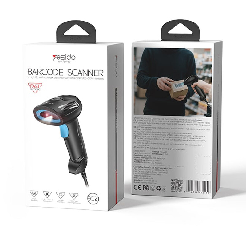 دستگاه بارکدخوان YESIDO EC21